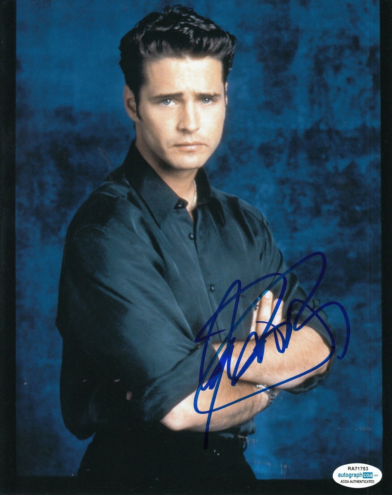 JASON PRIESTLEY signed (BEVERLY HILLS 90210) 8X10 Photo Poster painting Brandon BH90210 ACOA #2