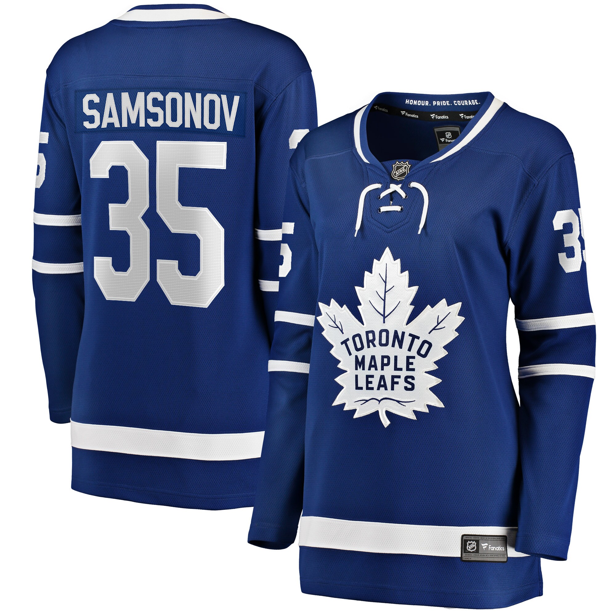 Ilya Samsonov Toronto Maple Leafs Fanatics Women’s Home Breakaway   Jersey – Blue mysite