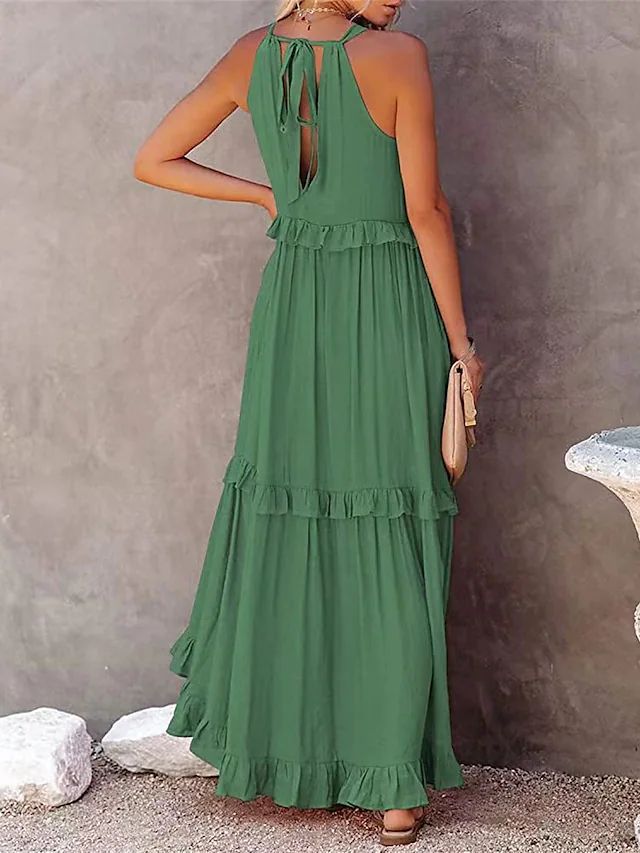 Resort Ruffle Maxi Dress