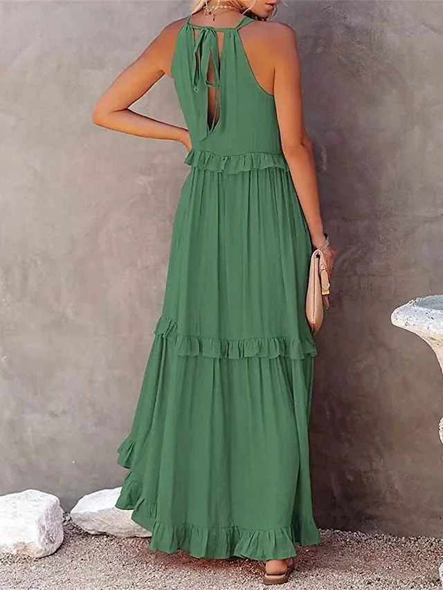 Resort Ruffle Maxi Dress