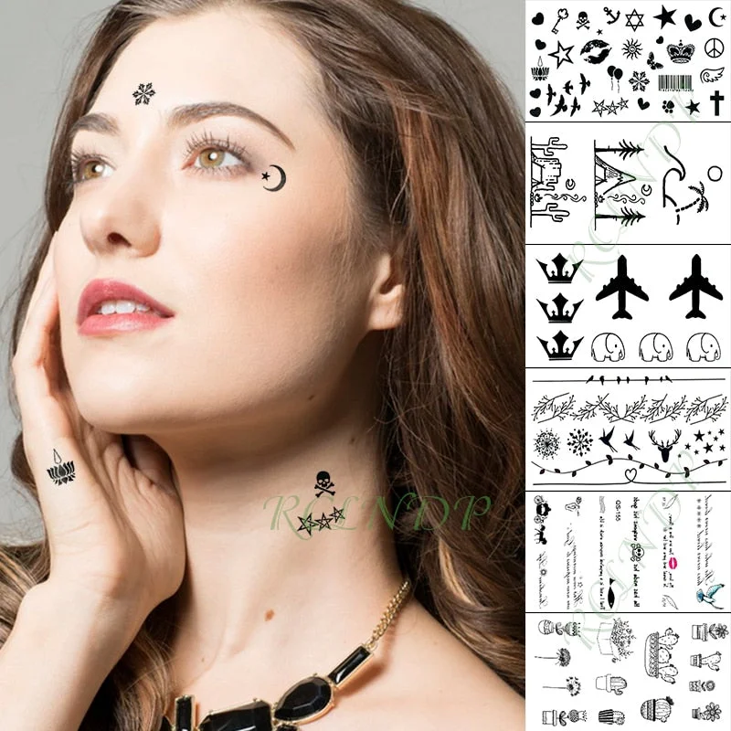 Waterproof Temporary Tattoo Sticker Love Heart Heartbeat Fake Tatto sexy clavicle Hand Arm Flash Tatoo for Kid Girl Men Women