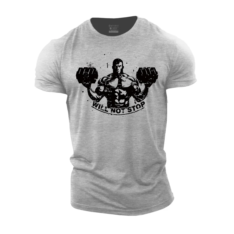 Cotton Will Not Stop Graphic Men's T-shirts tacday