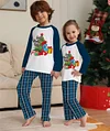Family Christmas Tree Letter Parent-child Print Home Pajamas