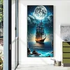 Diamond Painting -Full Round Drill Sailboat(70*40 CM)