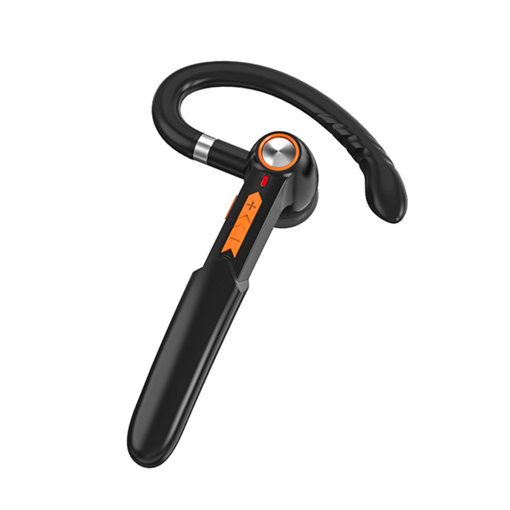 

ME-100 Bluetooth 5.0 Headset Driving Business Earpiece w/Mic (Black+Orange), 501 Original