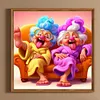 Funny Grandma-Full Round Diamond Painting 30*30CM