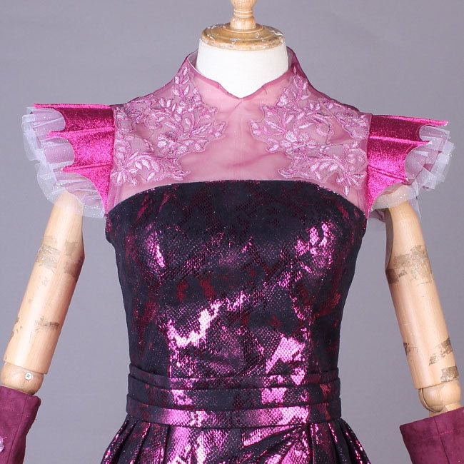 Descendants 3 Mal Evening Dress Cosplay Costume 7544