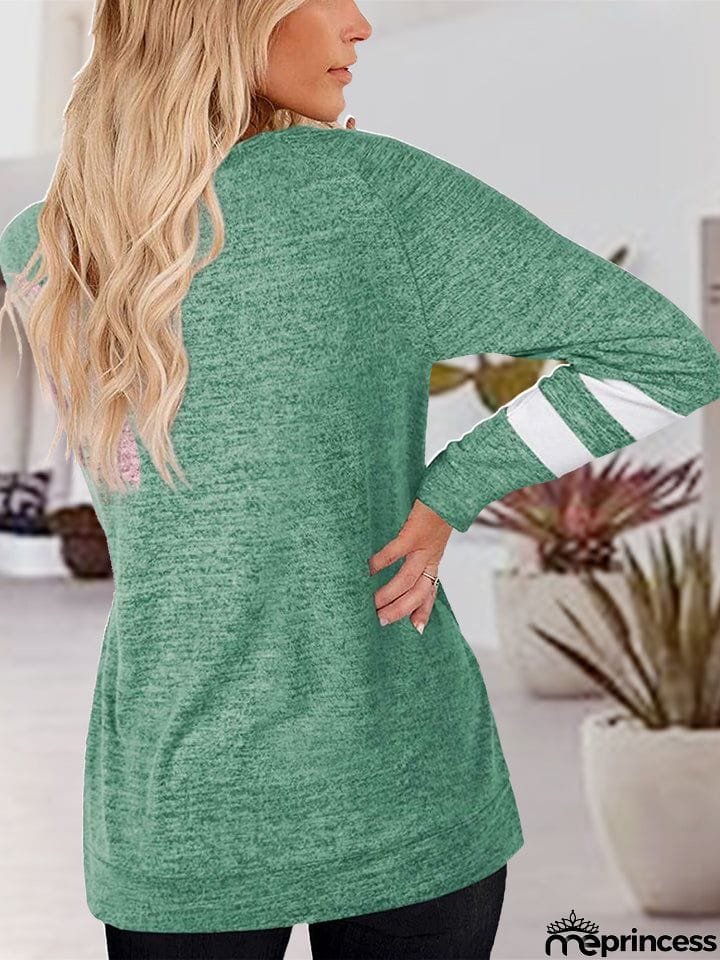 V-Neck Raglan Sleeve T-Shirt