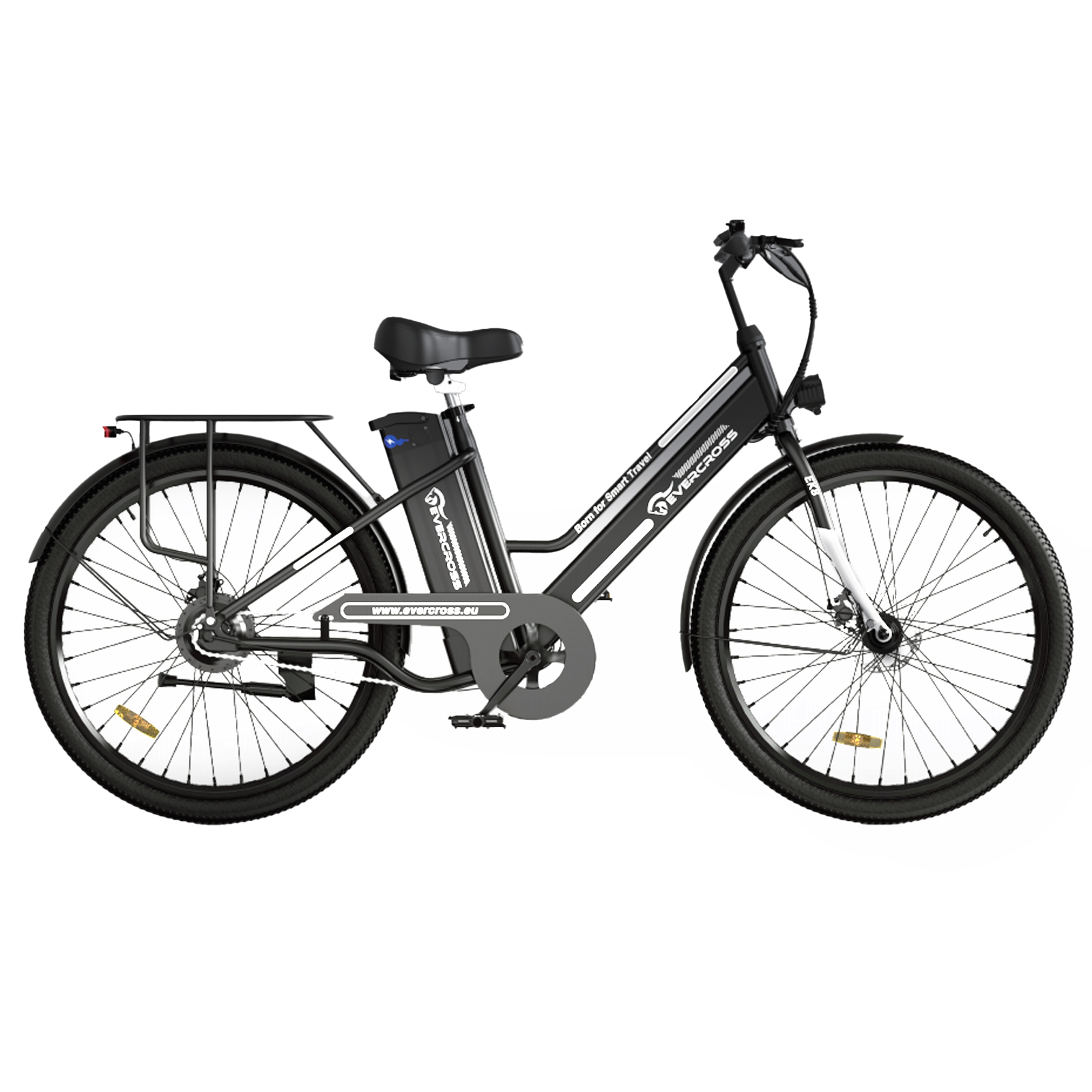 EVERCROSS Electric Bike, 26" EBike, 500W Electric Bike for Adults, 48V