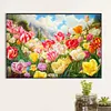 5D DIY Full Round Drill Diamond Painting Blooming Tulip Field Kit Home Decor