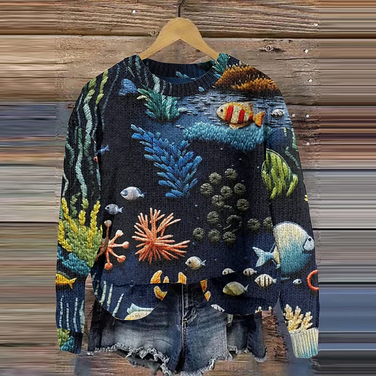 Women's Aquatic Creature Sweater