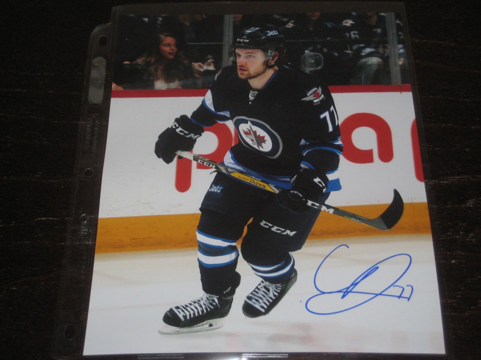 CHASE DE LEO autographed WINNIPEG JETS 8X10 Photo Poster painting #2 L@@K