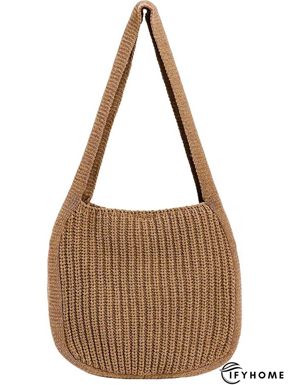 Solid Color Knit Large Capacity Shoulder Bag | IFYHOME