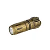 i18 Brass USB-C Rechargeable Keychain Flashlight 180 Lumen Mini Waterproof Strong Light Emergency Durable Key Flashlight