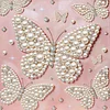 DIY Pearl Painting Butterfly for Home Decor with Frame(30x30cm)