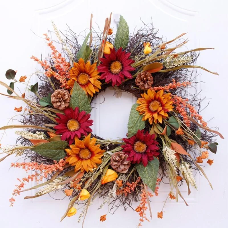 Sunflower Wreath Front Door Wreath For Home Decor