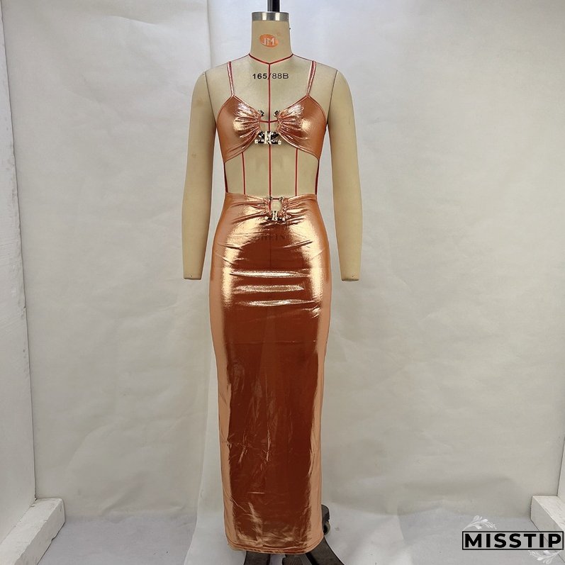 Women Summer Sexy Cutout Strap Dress