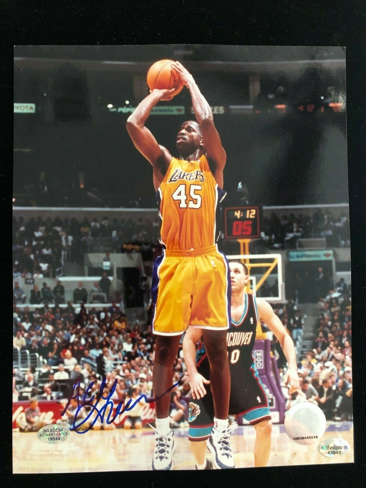 AC Green Signed Autographed Photo Poster painting - COA - Los Angeles Lakers