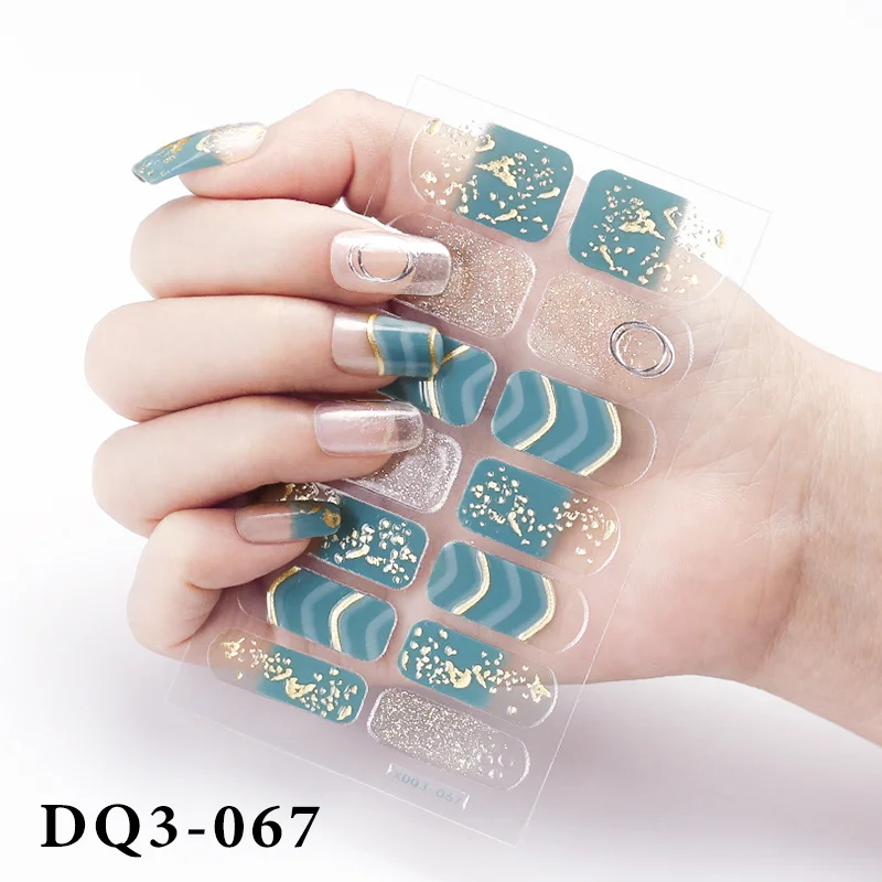 Churchf Nail Stickers Fashion Design Nail Polish Stickers Full Cover Nail Decorations for Manicure Self Adhesive Decals for Nails-Nail Inspo