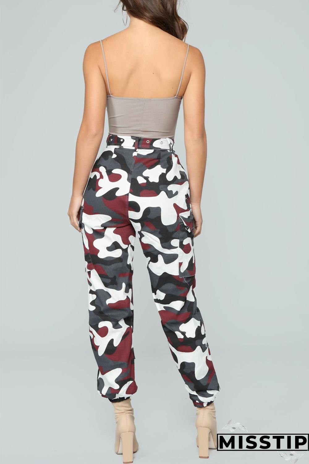 Yellow Zipper Fly Button Fly Mid Metal Zippered pencil Pants Pants