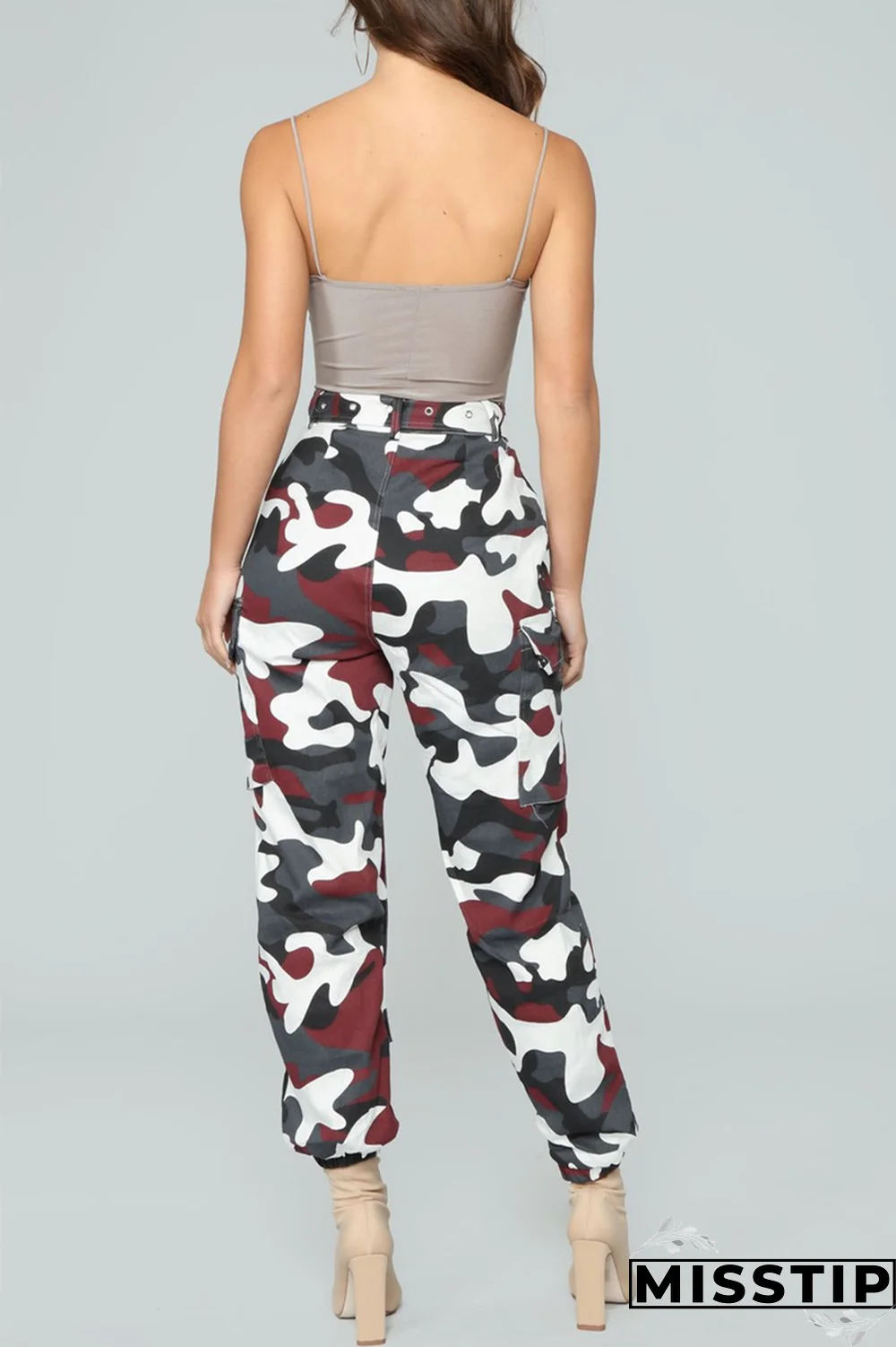 Yellow Zipper Fly Button Fly Mid Metal Zippered pencil Pants Pants