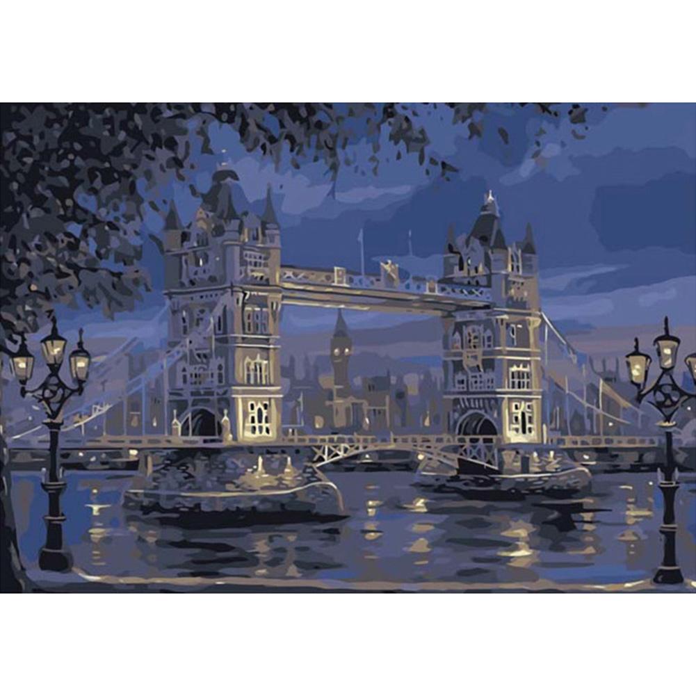 

40*50CM Paint By Numbers-City Bridge, 501 Original