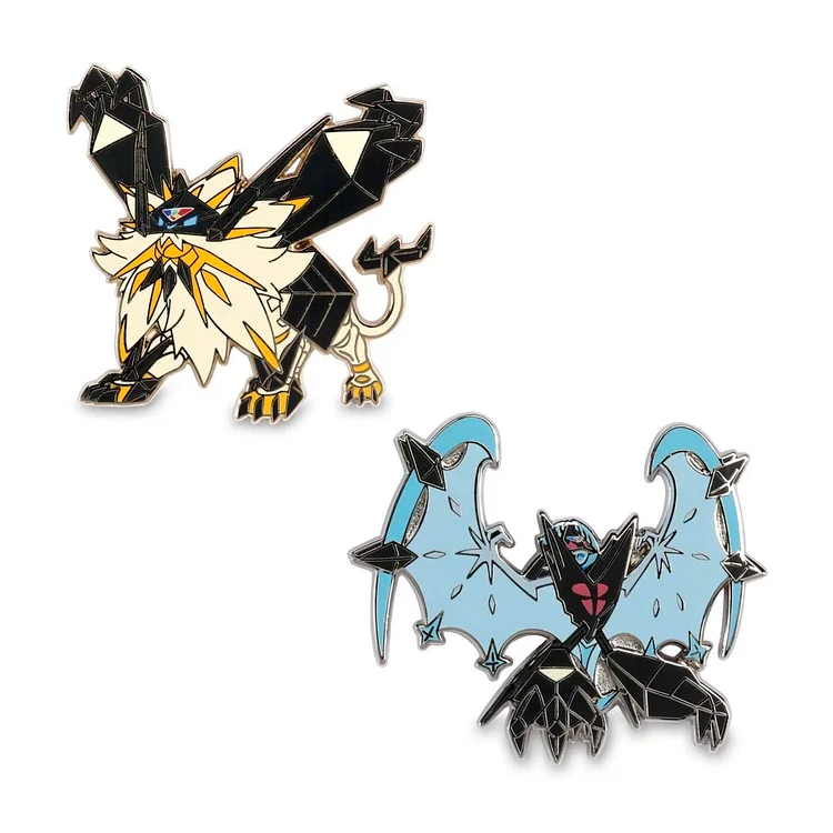 Dusk Mane Necrozma & Dawn Wings Necrozma Pokémon Pins (2-Pack)