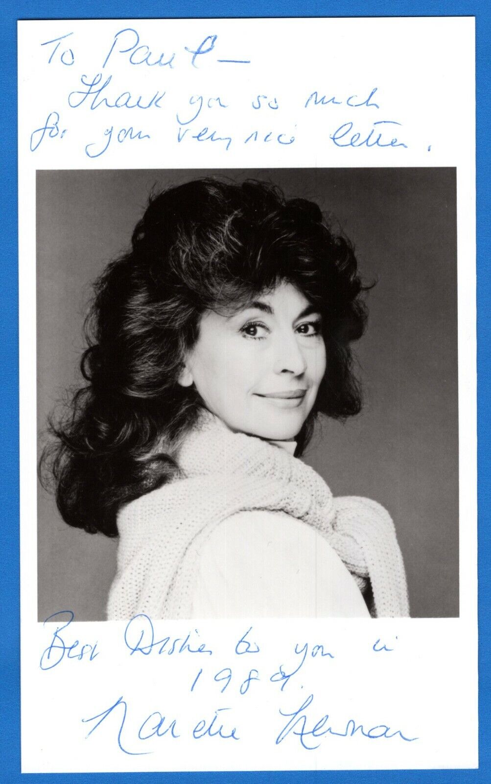 Nanette Newman The Stepford Wives Actress Hand Signed Autograph 4x7 Photo Poster painting