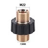 High Pressure Hose Quick Connector Copper M22 15MM 14MM Hose Fitting Coupler