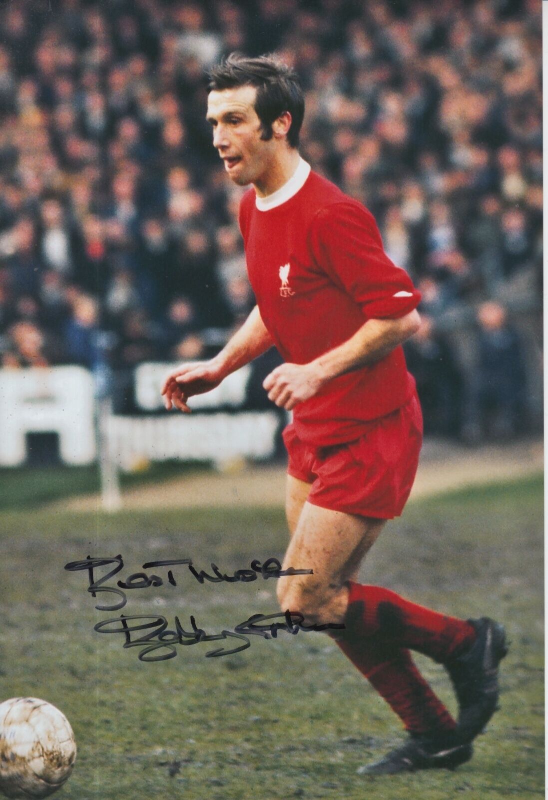 Bobby Graham Hand Signed Liverpool 12x8 Photo Poster painting 1.