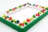 Cherry DIY Building Block Photo Frame Kit,Creative Handmade Assembled Photo Frame Handmade Craft Gift Home Tabletop Display Decor