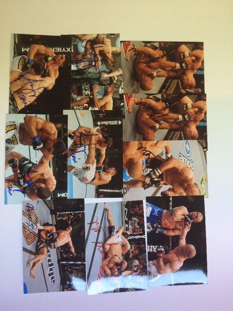 UFC Signed Photo Poster painting Lot Of 10 Will Pass BAS JSA Authentic