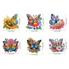 (US Local)6Pcs Diamond Painting Refrigerator Magnets Diamond Art Kits for Adult(Butterfly)