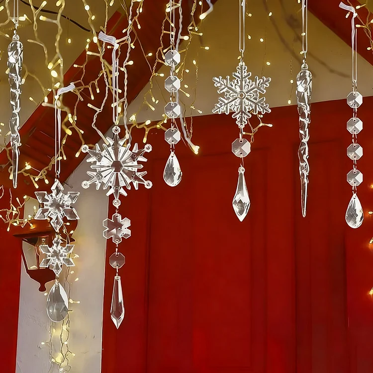 Crystal Snowflake Ornaments For Christmas Tree