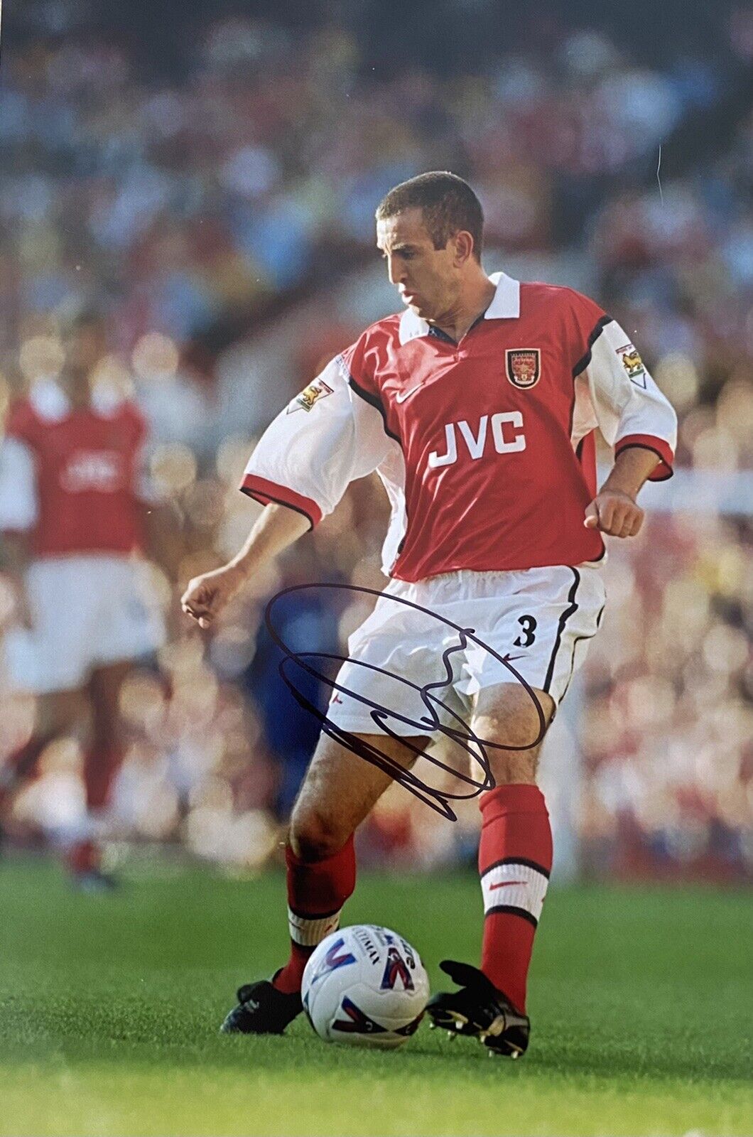 Nigel Winterburn Genuine Hand Signed Arsenal 12x8 Photo Poster painting 3