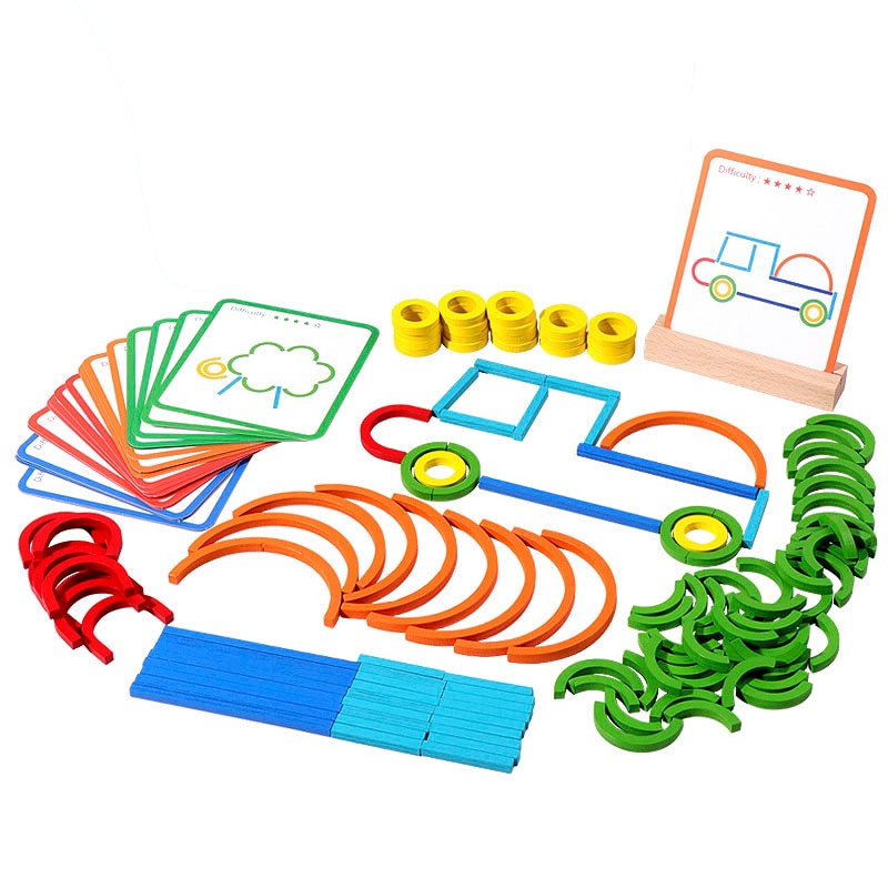 Intelligent children's puzzle geometry early education for boys and girls puzzle wood | 168DEAL