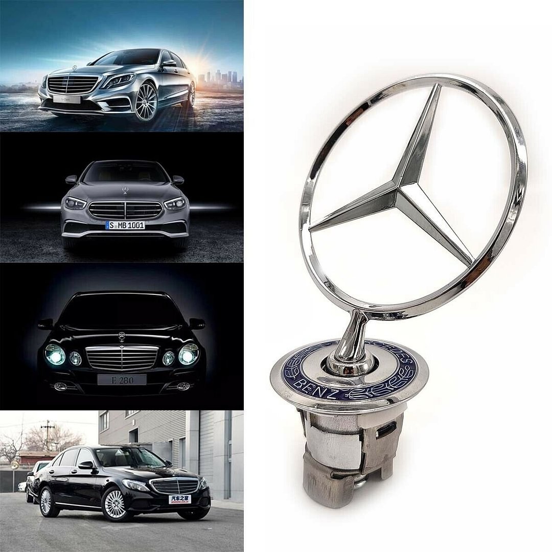 Mercedes-Benz Front Hood Ornament Badge Emblem For C E S Class Series voiturehub dxncar