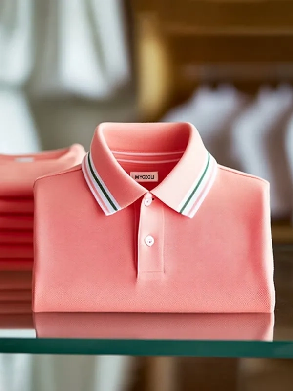 Men's Classic Business   Short Sleeve Polo Shirt