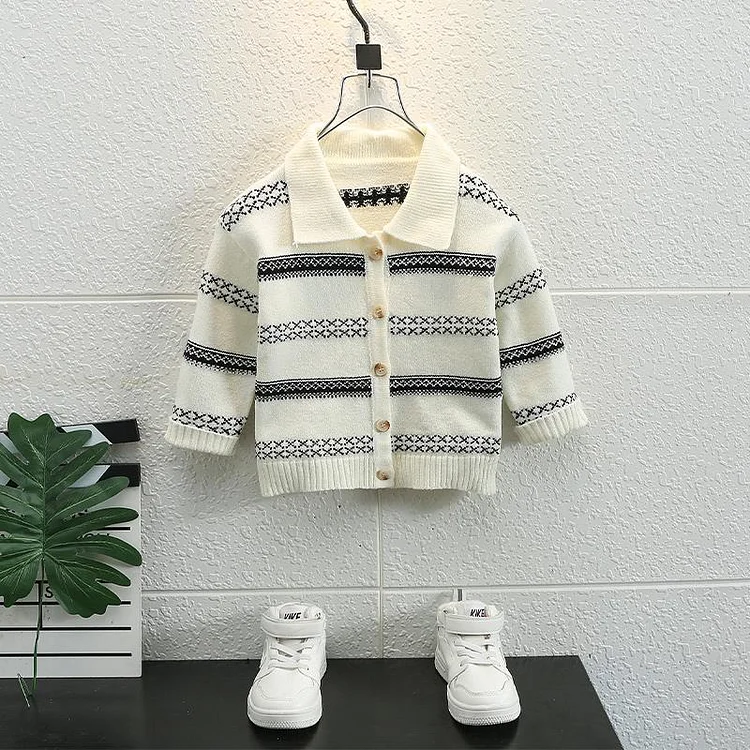 Toddler Boys Jackets Boys' Cardigan Sweater Spring and Autumn