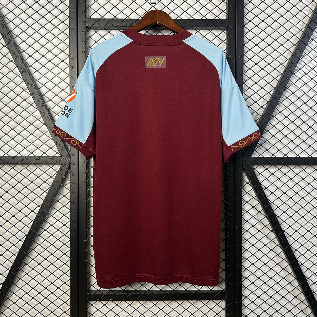 25/26 Aston Villa Home Football Shirt 1:1 quality