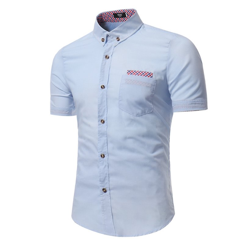 Men's Plaid Short Sleeve Shirt