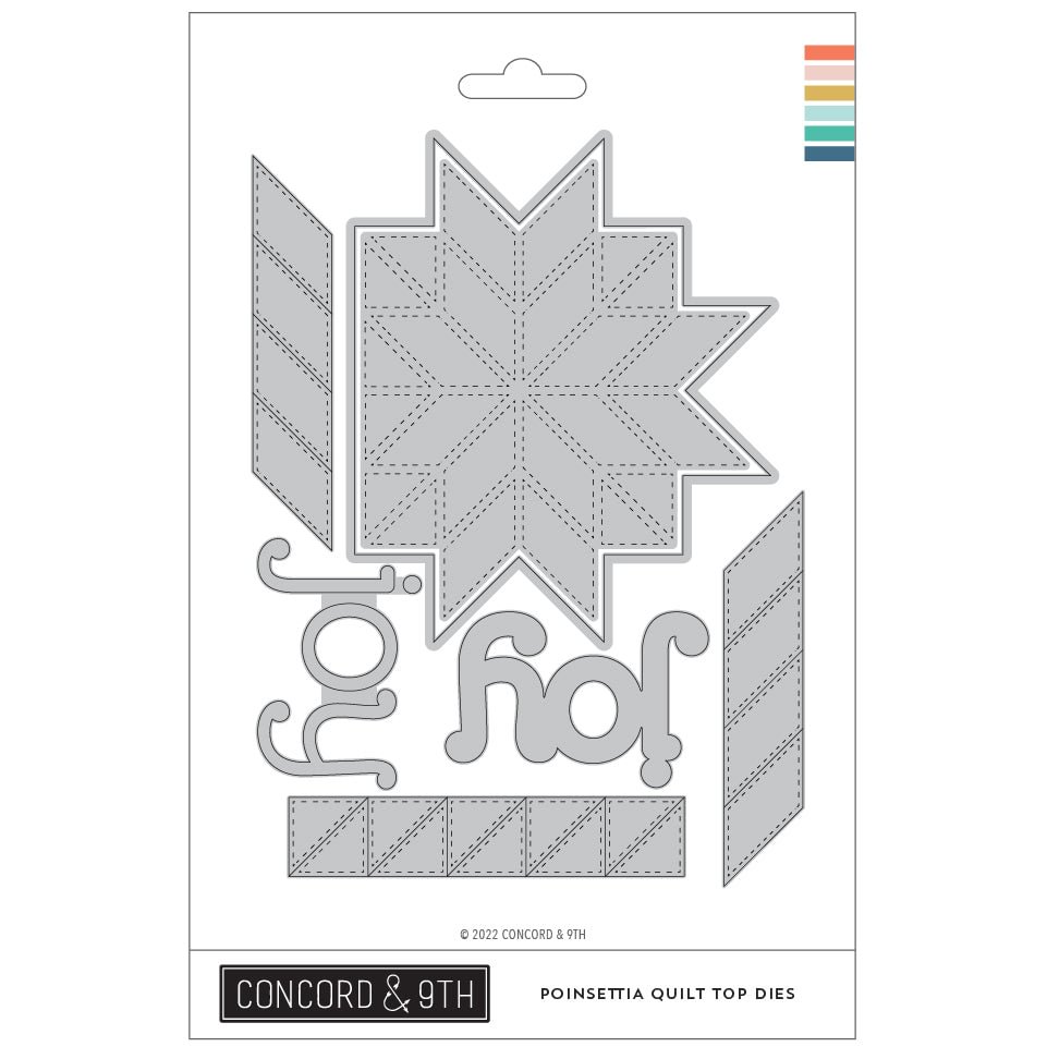 Athvotar Poinsettia Quilt Die Clear Stamps Metal Cutting Dies Stencil Embossing Mold Scrapbook Paper Template Decoration 2022 New