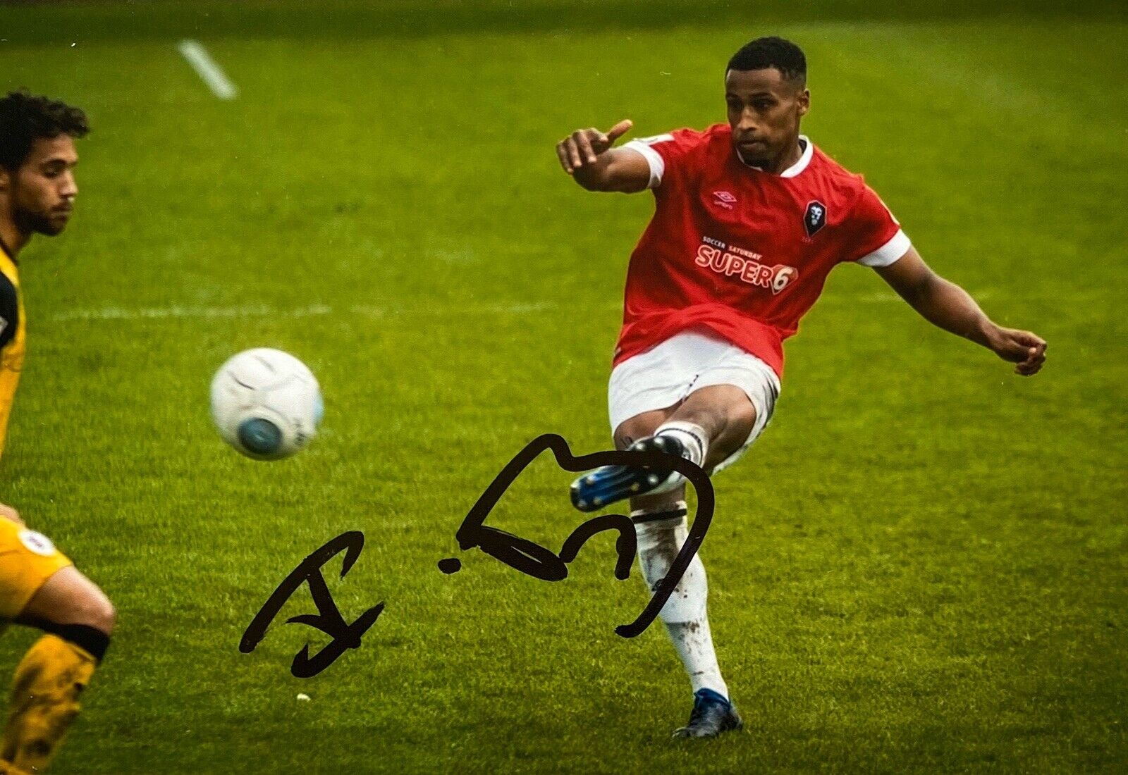 Ibou Touray Genuine Hand Signed 6X4 Photo Poster painting - Salford City 2