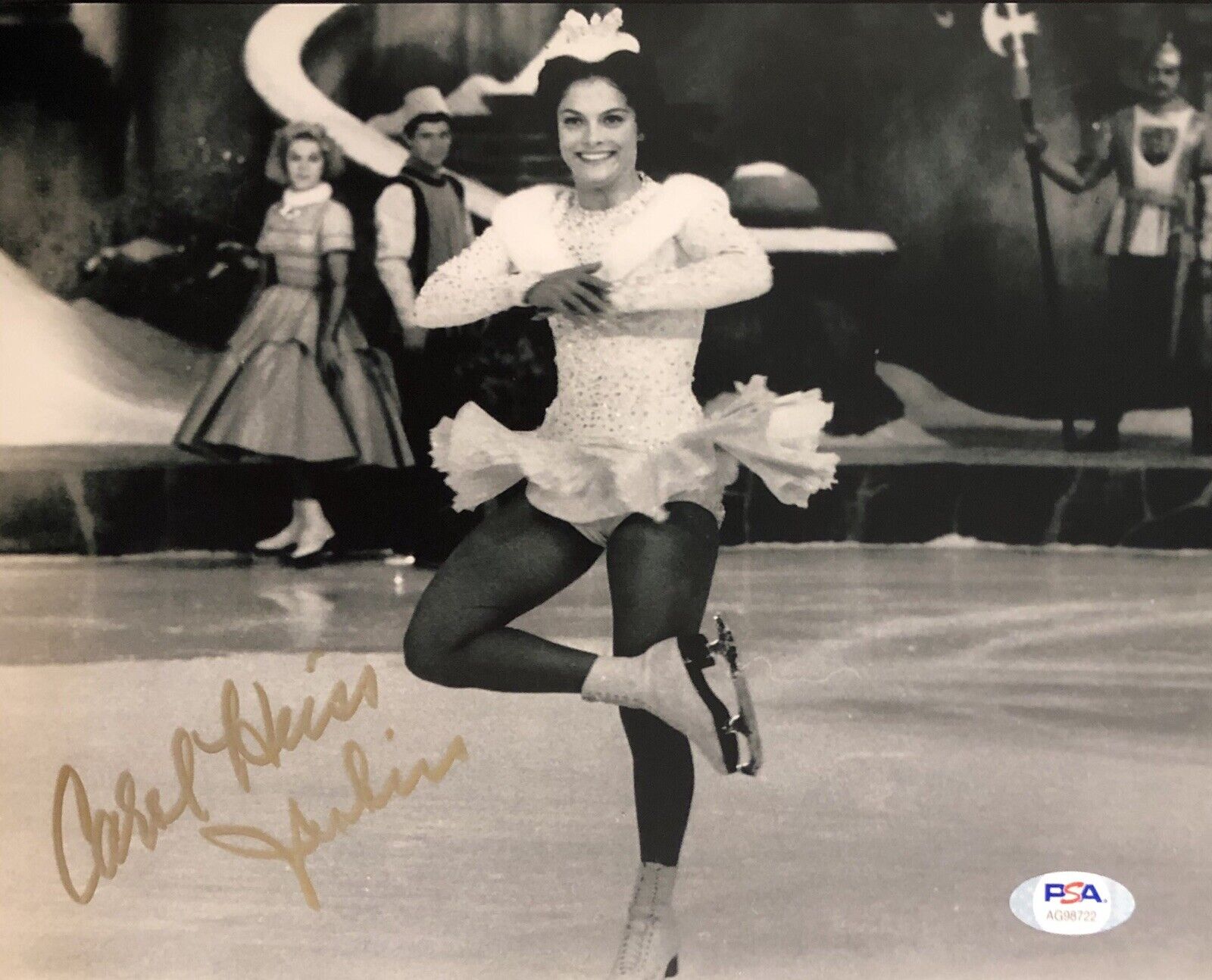 Carol Heiss Jenkins Signed Autographed Olympic Figure Skating 8x10 Photo Poster painting Psa/Dna