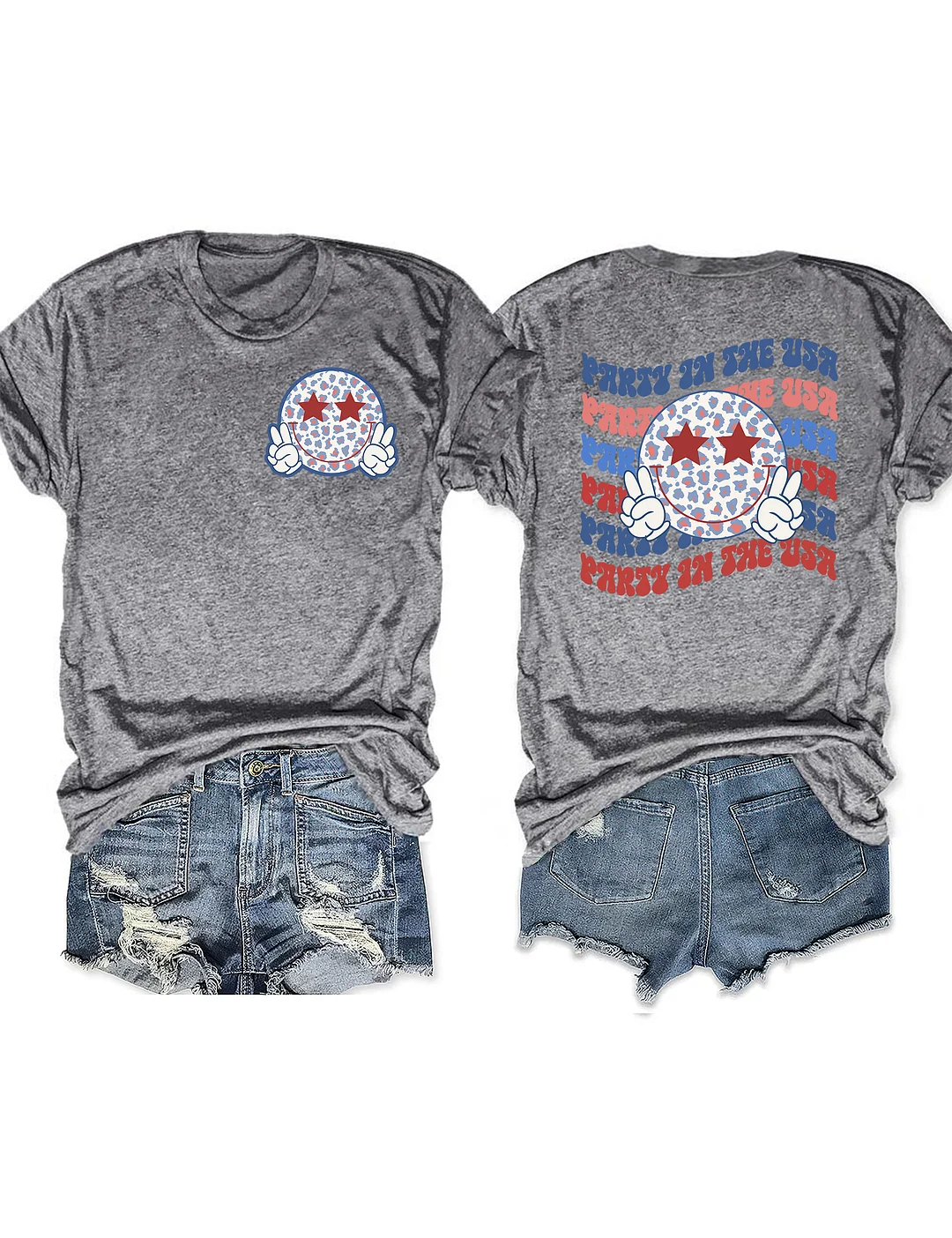 Happy Face 4th Of July T-Shirt