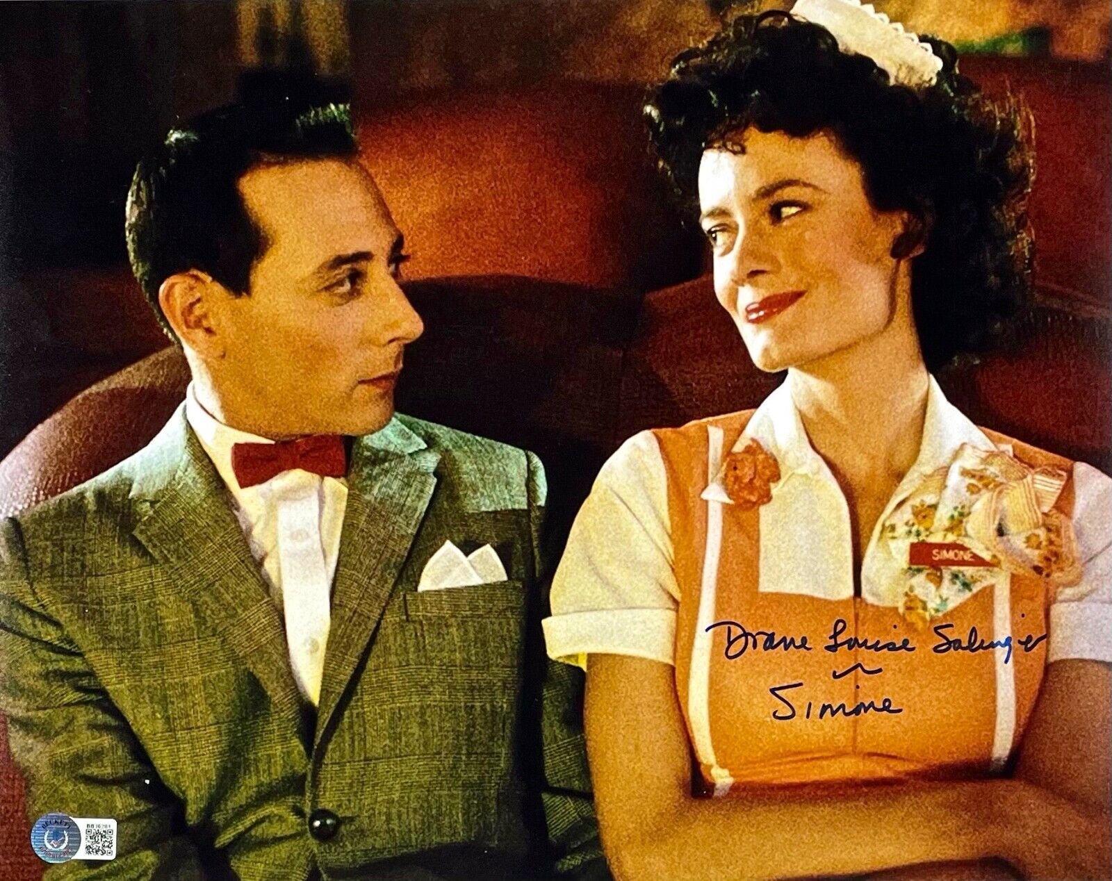 DIANE SALINGER Autograph SIGNED 11x14 Photo Poster painting Pee-Wee's Big Adventure BECKETT