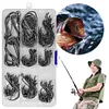 200pcs Fishing Catfish Hooks High Carbon Steel Saltwater Octopus Fishing Hooks
