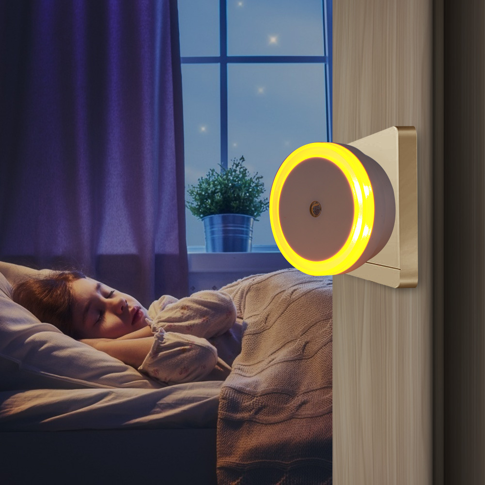 LED Night Lamp Bedroom Bedside Ring Circle Indoor Living Room Nightlights от Cesdeals WW