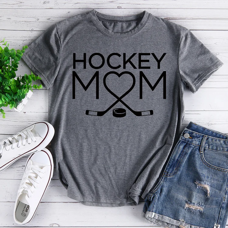 Hockey Mom T-Shirt-07856-Annaletters
