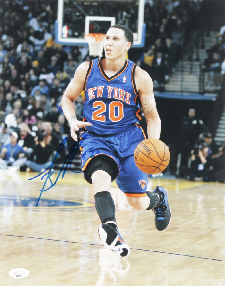 ~Mike Bibby~ Signed NY Knicks 11x14 Basketball Photo Poster painting Poster (JSA COA) Hillcrest